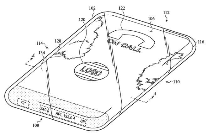 Apple запатентовала iPhone, все 6 сторон которого покрывает дисплей