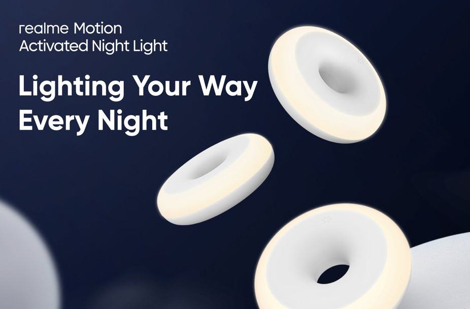 Realme выпустила ночник Motion Activated Night Light, определяющий движение