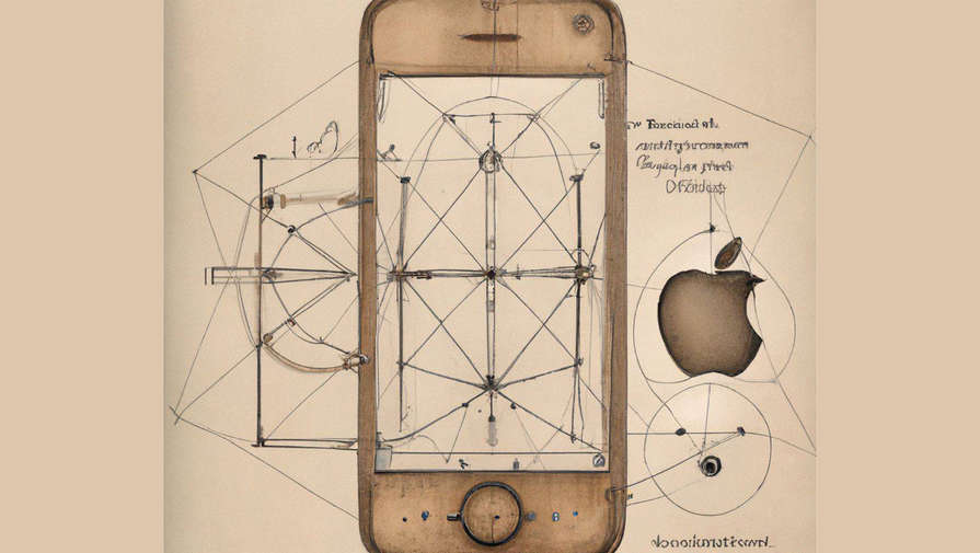 Энтузиаст с помощью нейросетей создал концепт iPhone в стиле Леонардо да Винчи