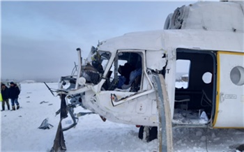 В Красноярском крае совершил жесткую посадку вертолет Ми-8