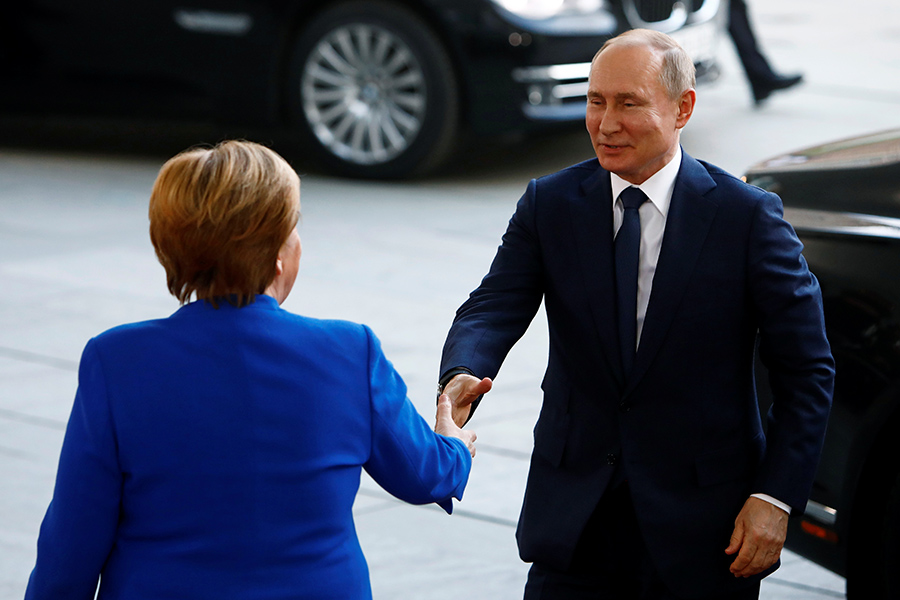 Путин, Эрдоган и Джонсон приехали в Берлин обсудить Ливию. Фоторепортаж