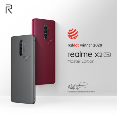 realme X2 Pro Master Edition получил премию Red Dot Design Award