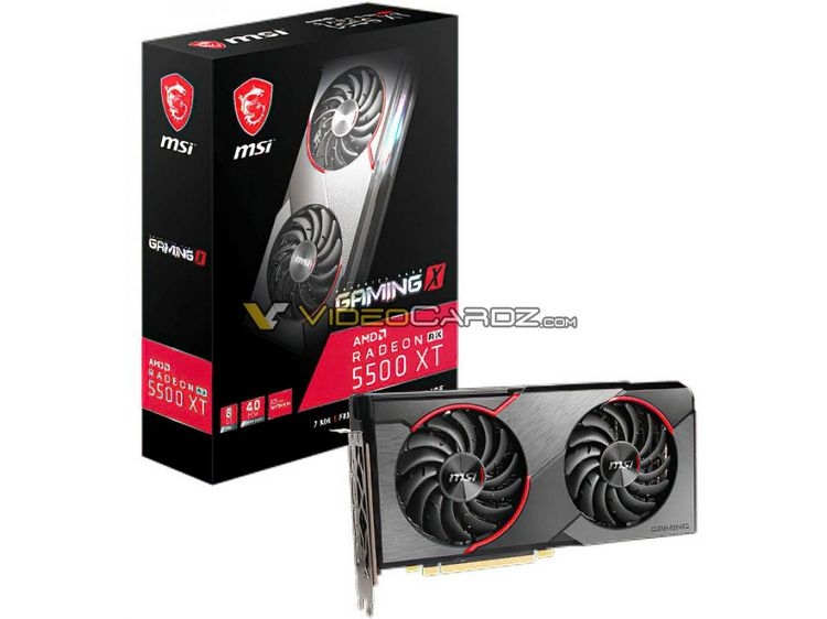 MSI готовит видеокарты Radeon RX 5500 XT Mech и RX 5500 XT Gaming X