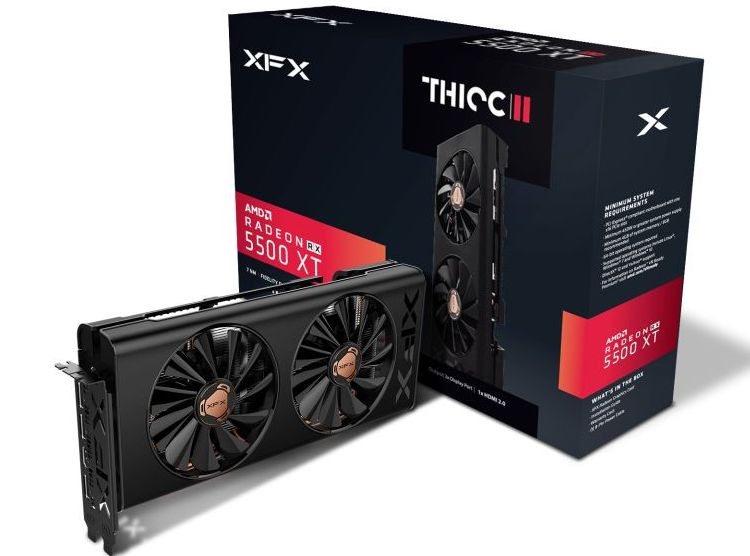 XFX представила Radeon RX 5500 XT THICC II Pro, на удивление без заводского разгона