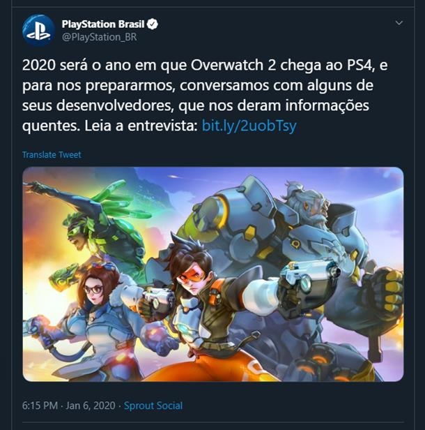 Слухи: Overwatch 2 выйдет в 2020 году, о чём сообщило бразильское отделение PlayStation