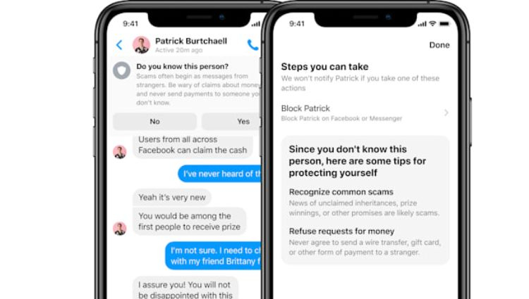 Facebook Messenger предупредит пользователей о возможном мошенничестве