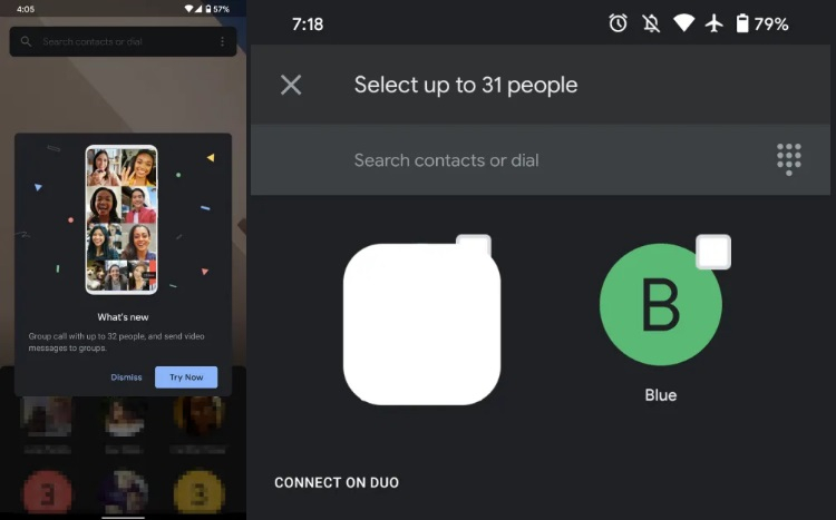 Приложение Google Duo для Android получило поддержку групповых звонков на 32 участника