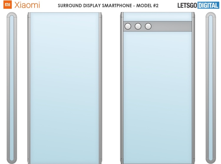 Xiaomi запатентовала два новых дизайна смартфонов, обёрнутых экраном