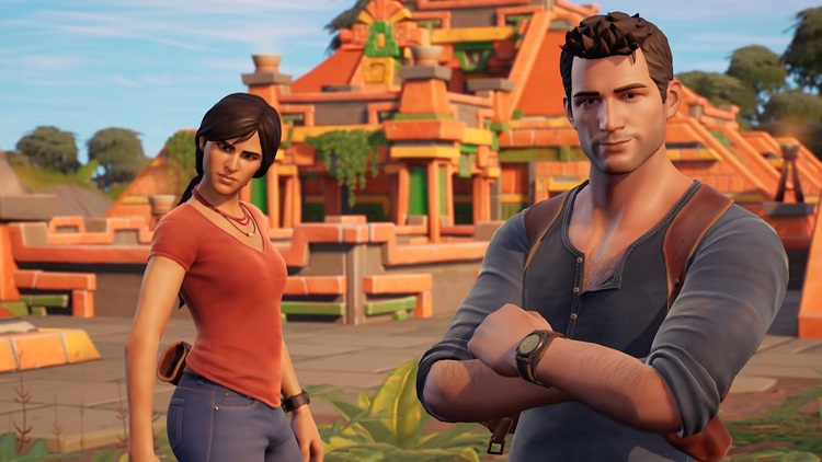 В Fortnite прибыли персонажи и предметы из серии Uncharted — в том числе её киноверсии