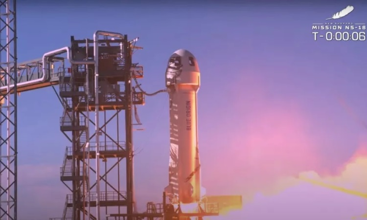 Blue Origin отложила туристический полёт на корабле New Shepard из-за технической проблемы