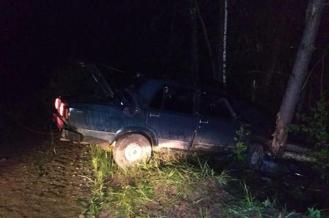 Пьяный водитель врезался в дерево в Погарском районе