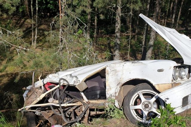 Тяжелые травмы получил водитель, улетевший в кювет в Новозыбковском районе