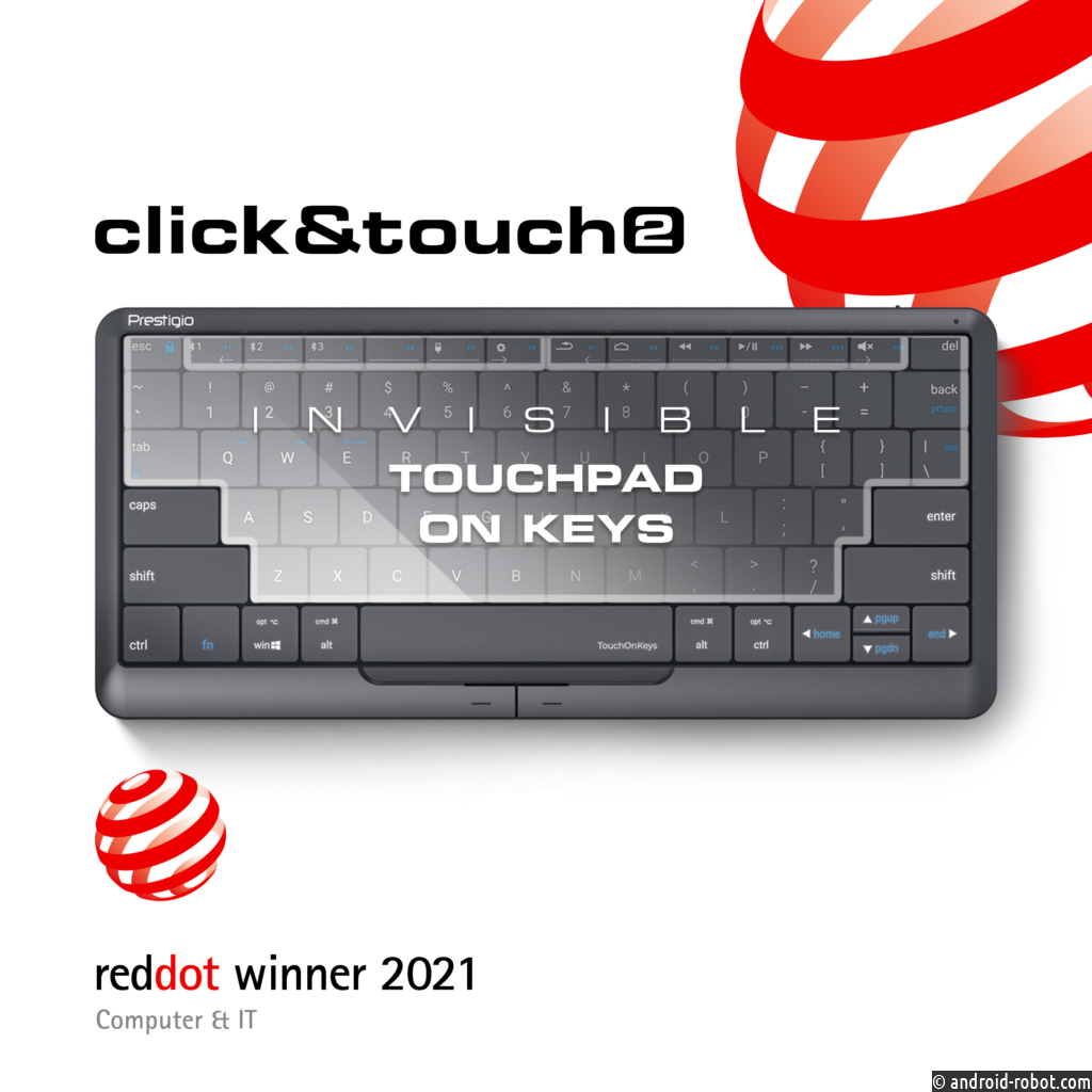 Смарт-клавиатура Prestigio Click&Touch 2 получила награду Red Dot Award: Product Design