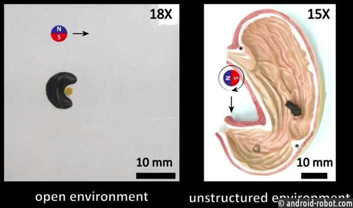 Разработан реконфигурируемый на лету магнитный слайм, используемый в качестве робота