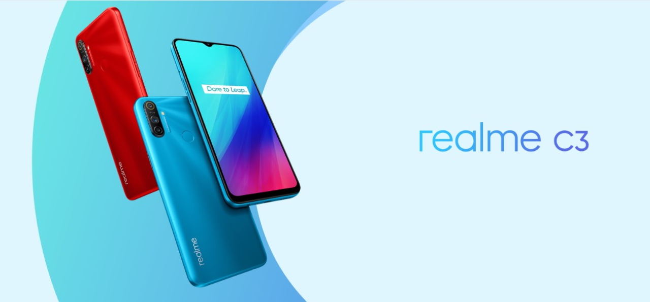 OPPO представила новую версию бюджетника Realme C3: тройная камера, сканер отпечатков пальцев, чип MediaTek Helio G70 и ценник от $128