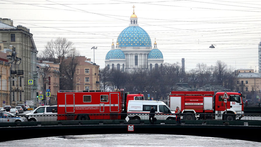 В Санкт-Петербурге ликвидирован пожар в бизнес-центре 'Лениздат'