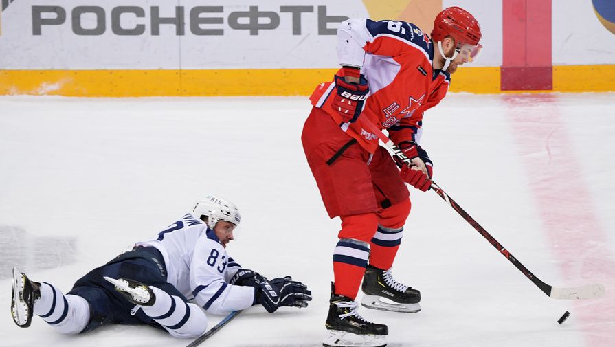 ЦСКА обыграл 'Динамо' в московском дерби в рамках чемпионата КХЛ