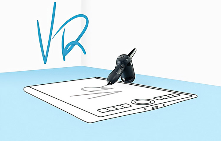 Wacom анонсировала цифровое перо VR Pen для работы в виртуальной реальности