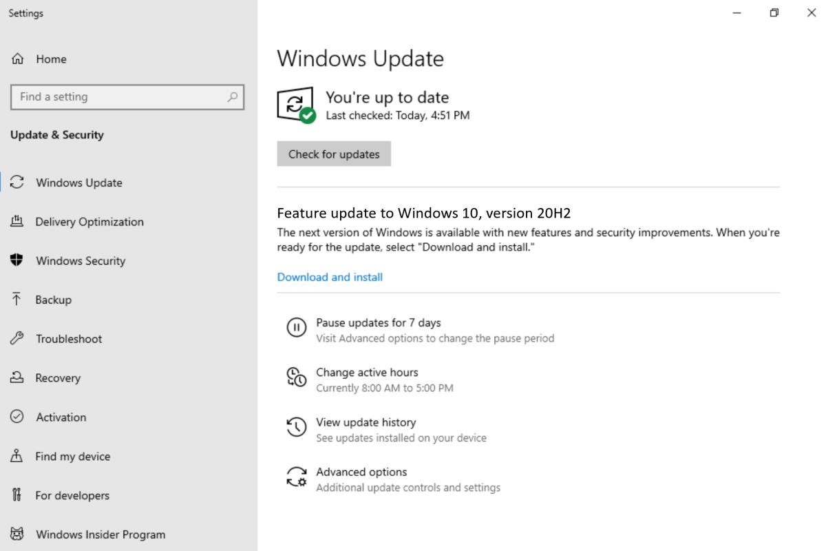 Вышла сборка Windows 10 Insider Preview Build 19042.330 (20H2)