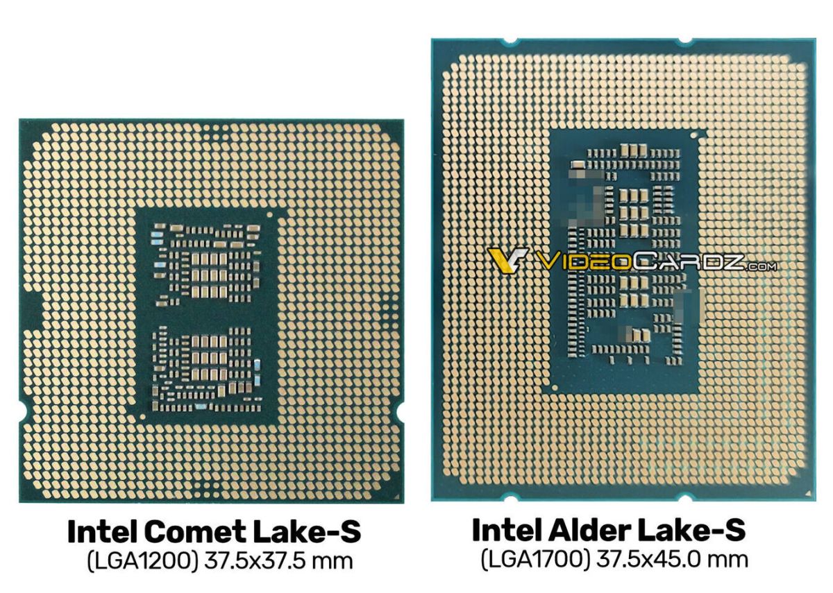 Опубликованы первые изображения процессоров Intel Alder Lake-S