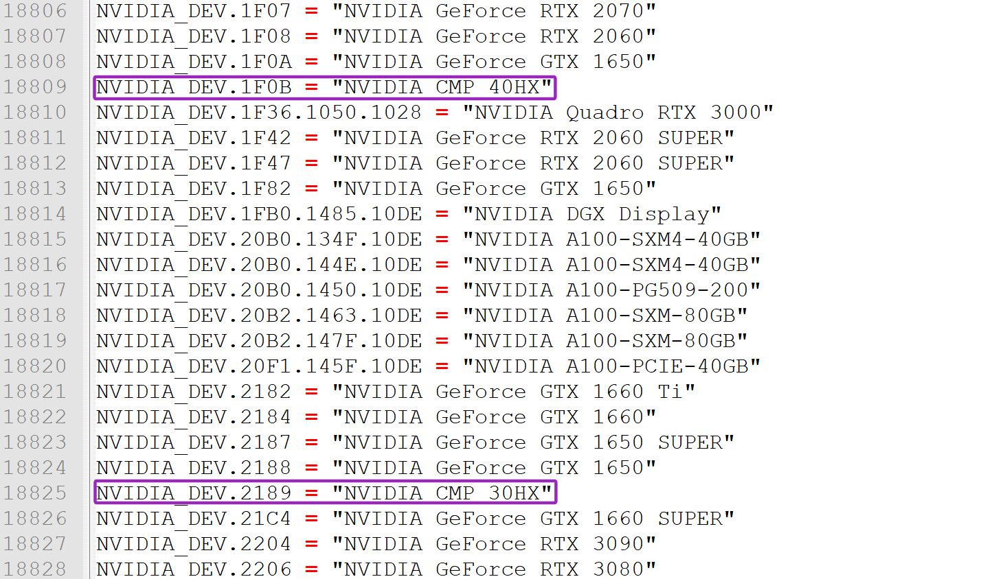 Майнинговые карты NVIDIA 30HX и 40HX основаны на старой архитектуре