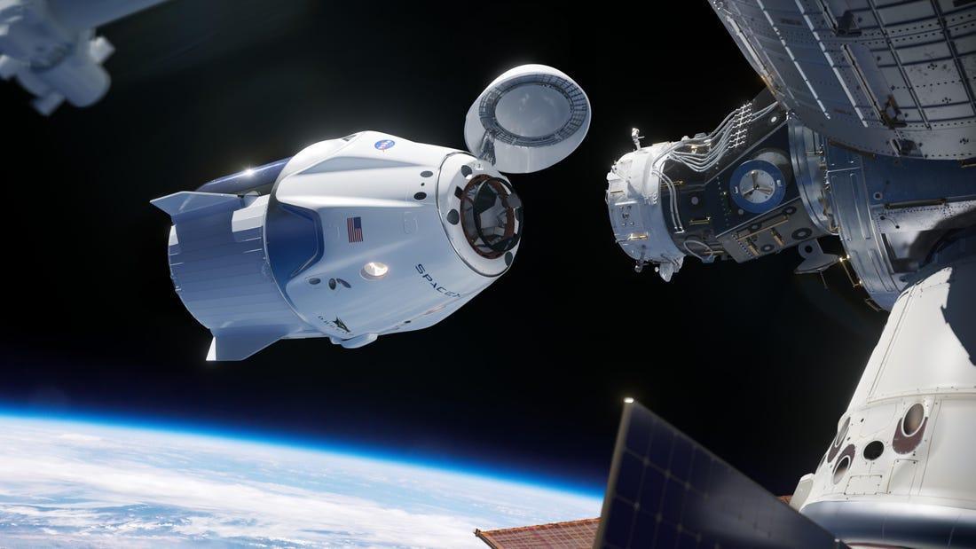 Прямая трансляция приземления капсулы SpaceX Crew Dragon