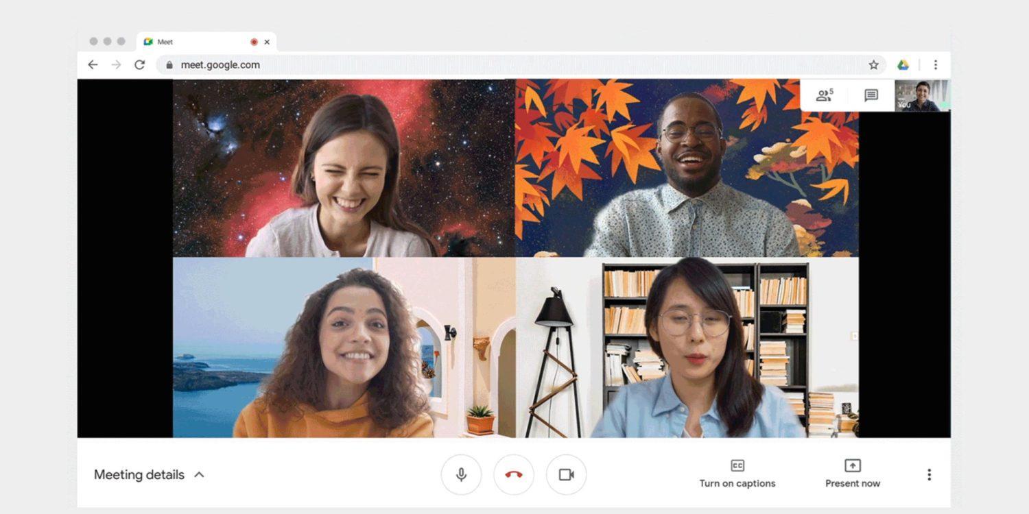Google Meet получил функцию виртуального фона