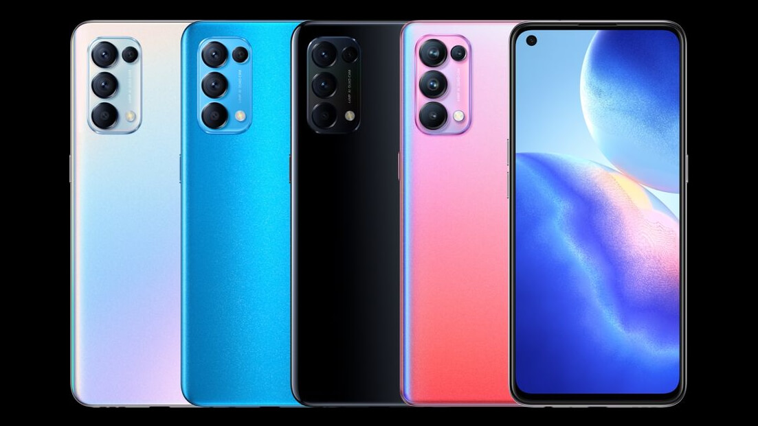 Представлены OPPO Reno5 и OPPO Reno5 Pro – дисплей 90 Гц, камера 64 Мп и зарядка 65 Вт