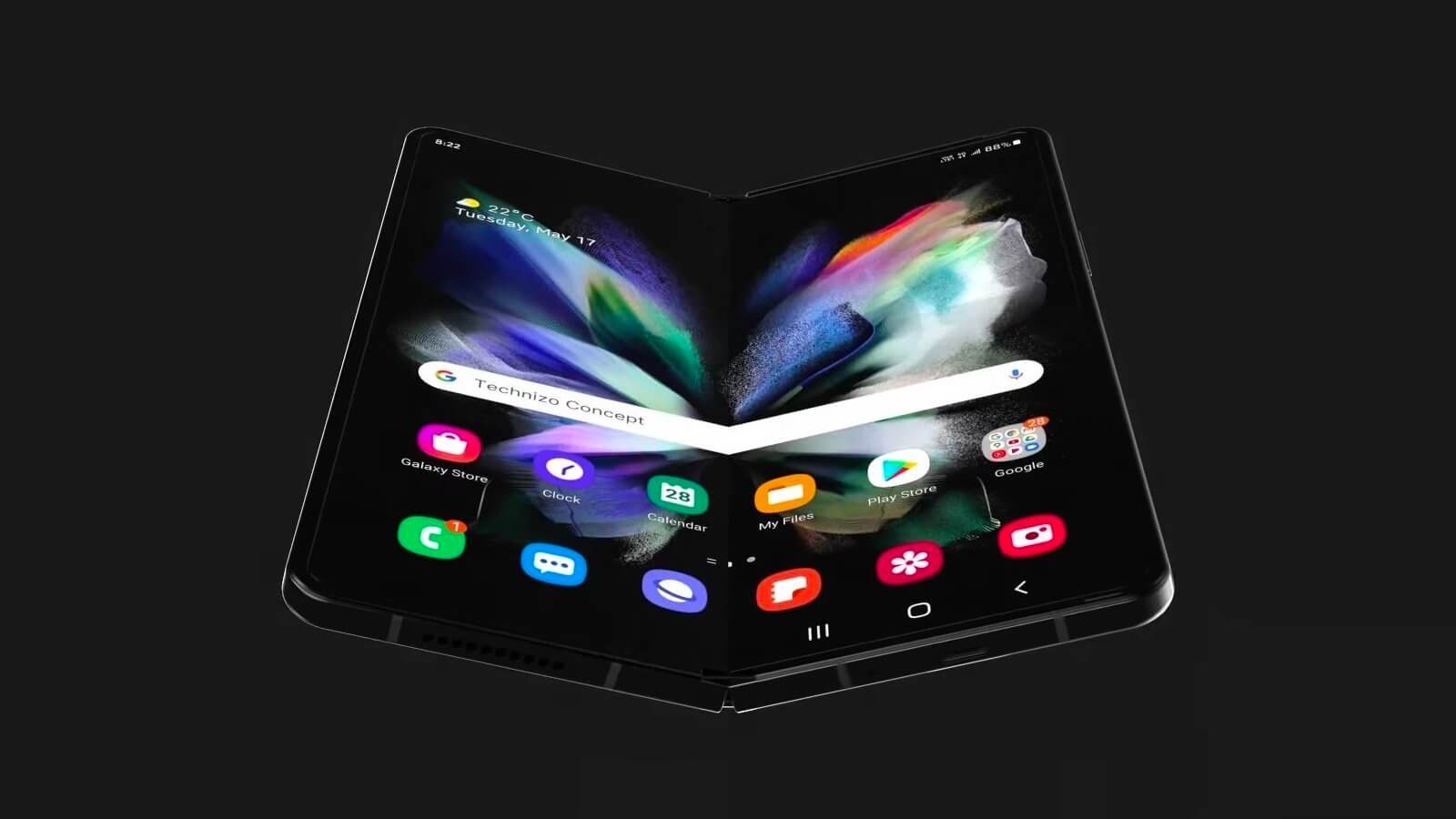 Внешний вид Samsung Galaxy Z Fold 4 раскрыт на концептуальных изображениях