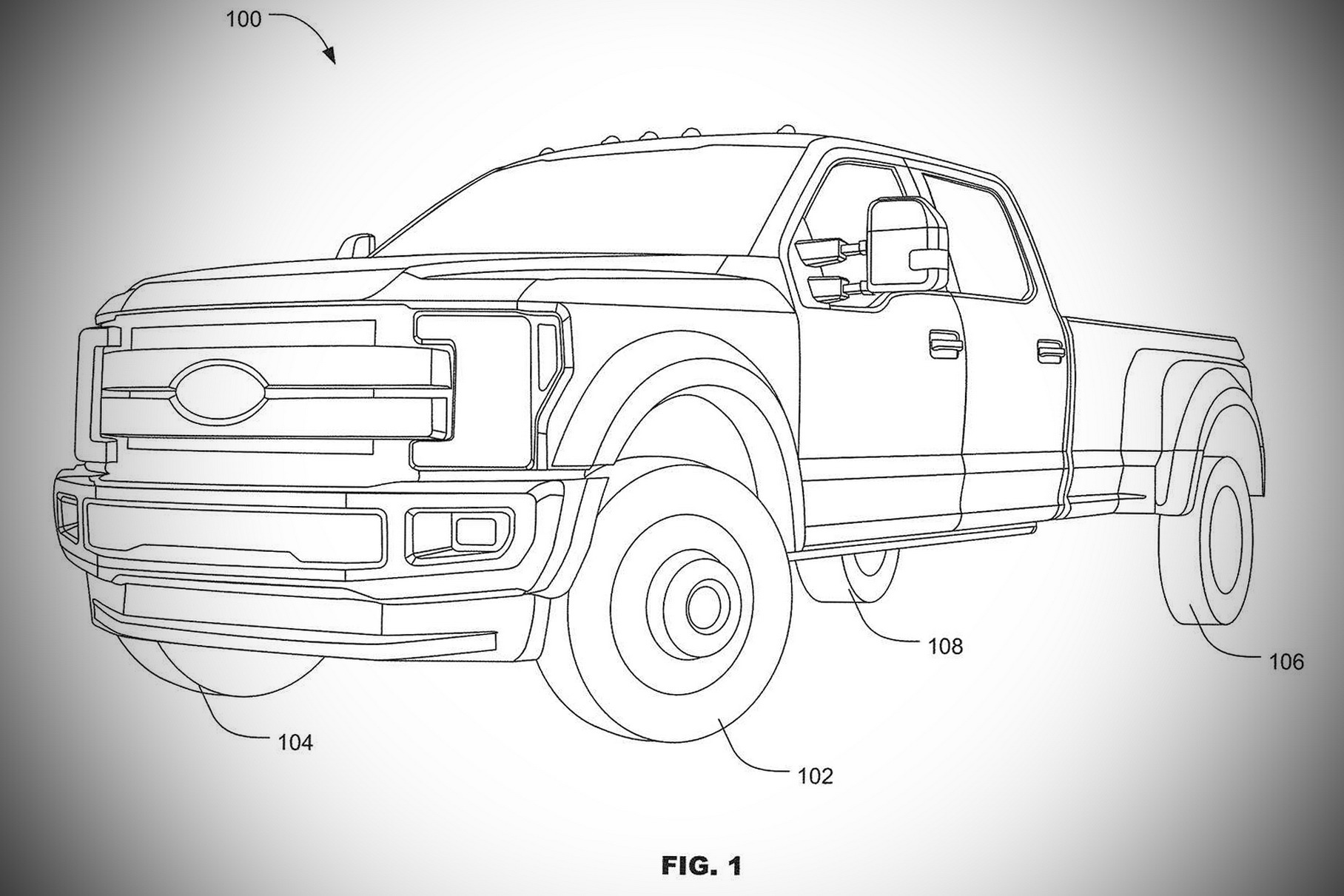 Ford запатентовал полноуправляемое шасси для пикапов F-Series