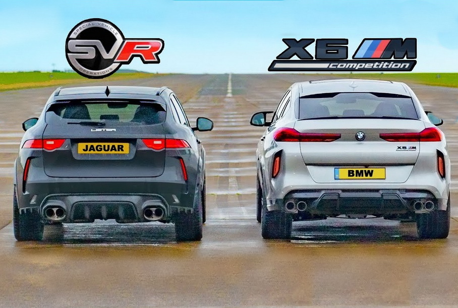 Дрэг-гонка: Jaguar F-Pace SVR от Lister против BMW X6 M