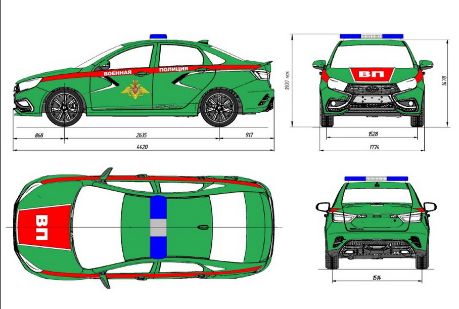 Обновленную Lada Vesta дооборудуют и переименуют для спецслужб