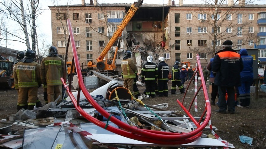 Стала известна основная версия взрыва в доме в Орехово-Зуево