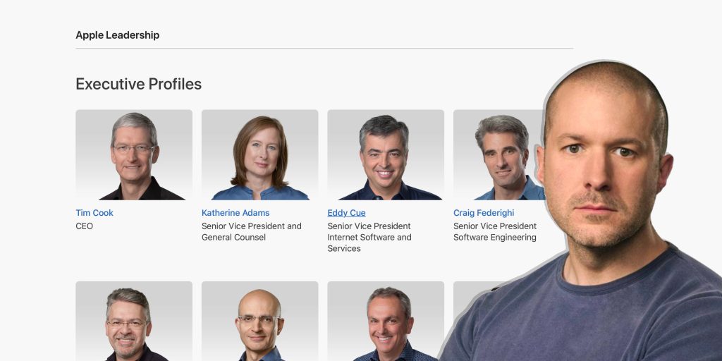 Apple удалила упоминание Джони Айва со своего сайта