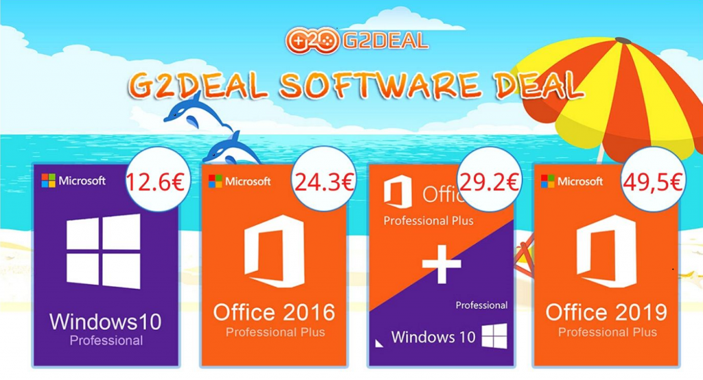 Распродажа на G2Deal — Windows 10 и Office с огромными скидками