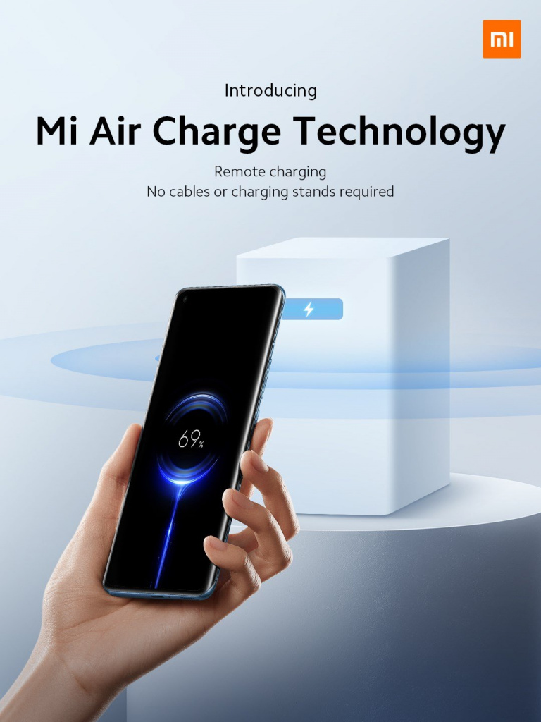 Xiaomi анонсировала по-настоящему беспроводную зарядку AirCharge. Она работает по воздуху