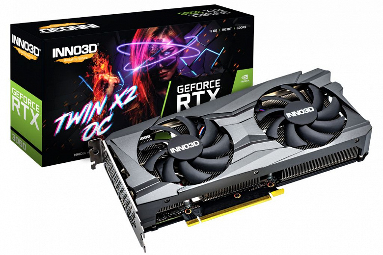 Представлены видеокарты Inno3D GeForce RTX 3060 Twin X2, Twin X2 OC и iChill X3 Red