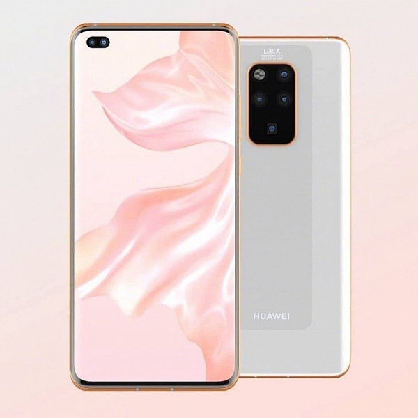 Huawei Mate 40 Pro впервые показан на рендере целиком