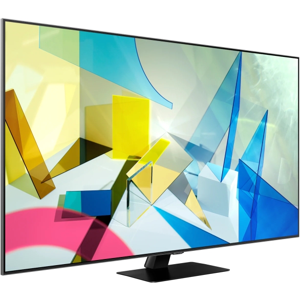 Телевизор Samsung 55' Q80T 4K Smart QLED TV 2020: диагональ 55 дюймов, разрешение 4K Ultra HD, прямая многозонная подсветка, центральная подставка