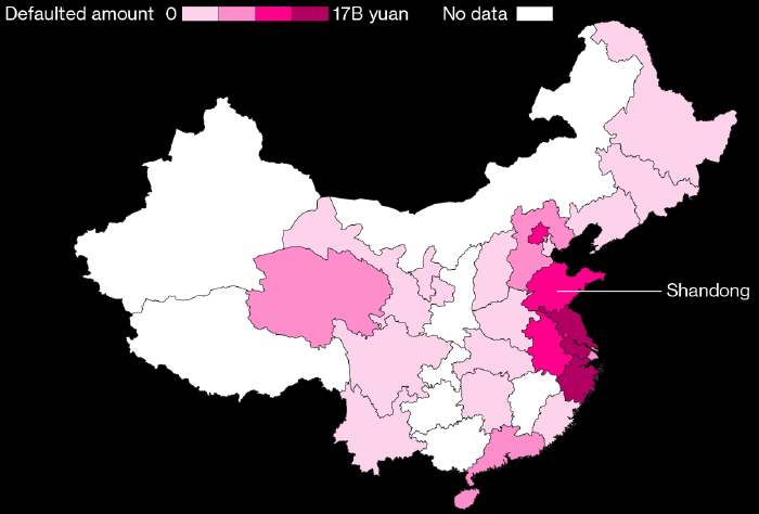 Дефолты в одной из богатейших провинций Китая ...