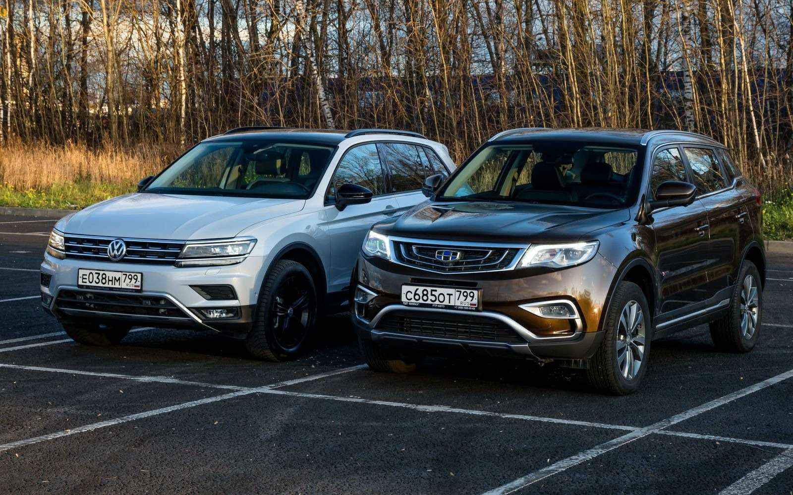 Блог Петра Меньших: Geely Atlas против Volkswagen Tiguan