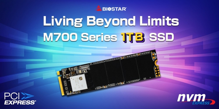 Новый SSD-накопитель Biostar M700 формата М.2 вмещает 1 Тбайт данных