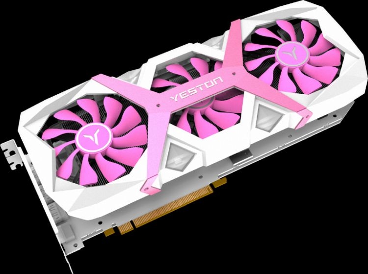 Дитя заката: Radeon RX 5600 XT тоже стал розовым в исполнении Yeston