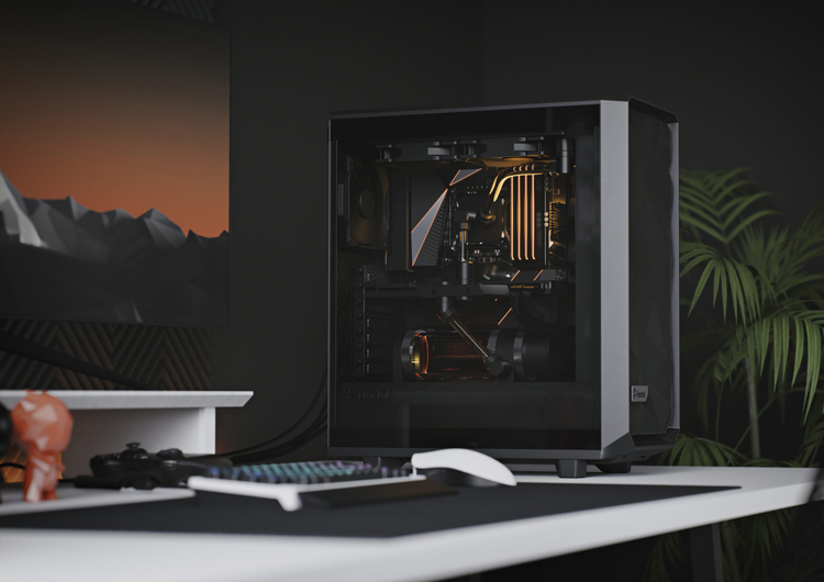 Fractal Design представила корпус Meshify 2 Compact в четырёх вариантах исполнения