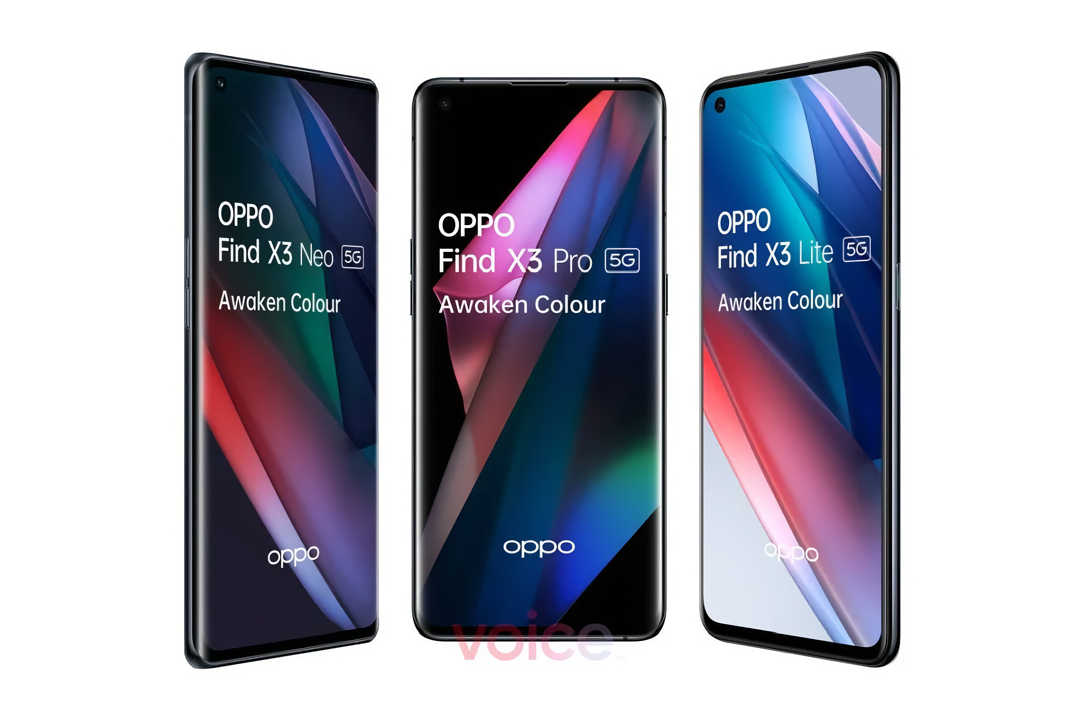 Сколько будут стоить смартфоны OPPO Find X3 Pro, Find X3 Lite и Find X3 Neo в Европе