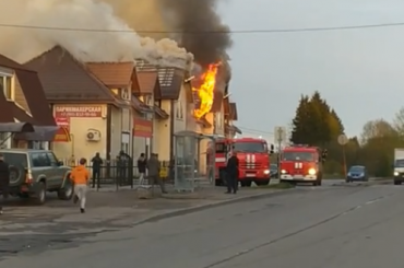 Пожаром в гатчинском торговом центре заинтересовалась прокуратура