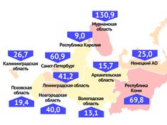 Петербург оказался на третьем месте по зараженности коронавирусом на Северо-Западе