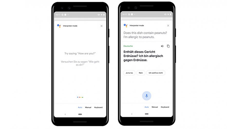 Режим переводчика Google Assistant теперь доступен на смартфонах