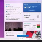 В панели задач новой сборки Windows 10 появился виджет новостей и погоды