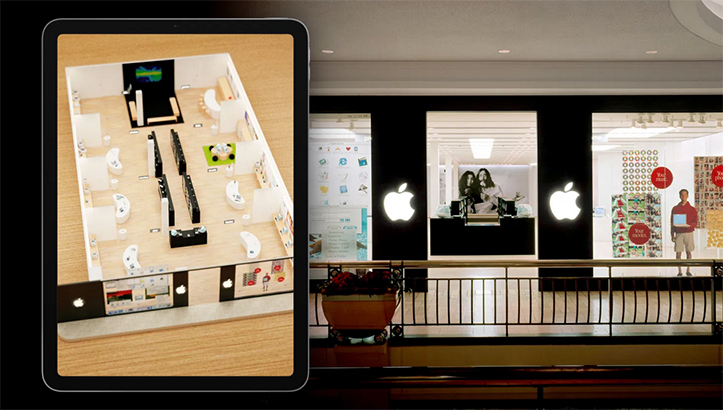 По самому первому Apple Store можно прогуляться в дополненной реальности